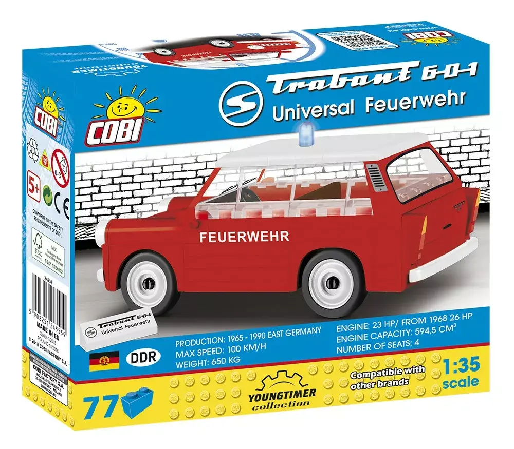 Cobi construction toy Trabant 601 Universal Fire Brigade 24555 Photo 2