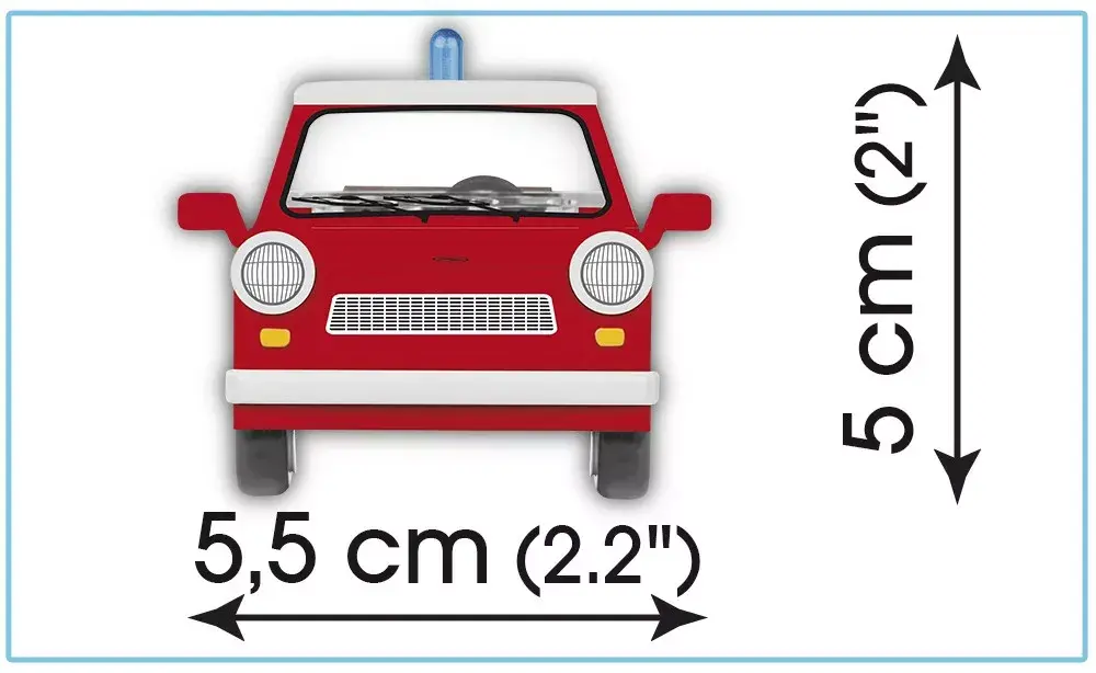 Cobi construction toy Trabant 601 Universal Fire Brigade 24555 Photo 5