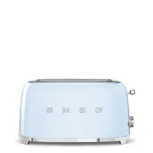 Тостер Smeg 50's Style TSF02PBEU пастельно-голубой на 4 ломтика из нержавеющей стали 1500Вт