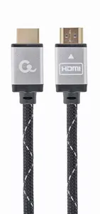 HDMI kabelis Gembird CCB-HDMIL-2M — 2 m, HDMI Type A vīrietis–vīrietis, zelta pārklājuma kontakti, neilona apvalks, atbalsta 1080p un 3D