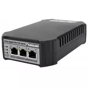 PoE injektors INTELLINET 2-portu Gigabit Ultra 10/100/1000 Mbit/s, 2×50 W PoE, 100 m