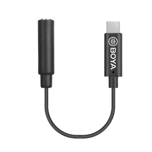 BOYA BY-K4 audio cable 3.5mm USB Type-C Black