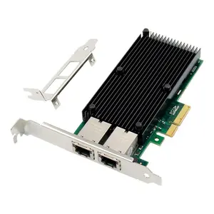 Iekšējā tīkla karte Microconnect MC-PCIE-X550 ar PCI Express saskarni, vadu Ethernet savienojumu un maksimālo datu pārsūtīšanas ātrumu līdz 10000 Mbit/s