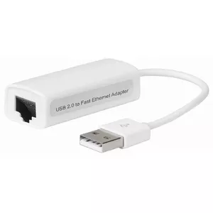 Microconnect USB2.0 to Ethernet tīlkla mediju pārveidotājs Balts