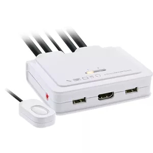 KVM Switch 2-port InLine 62614I USB-C HDMI 4K