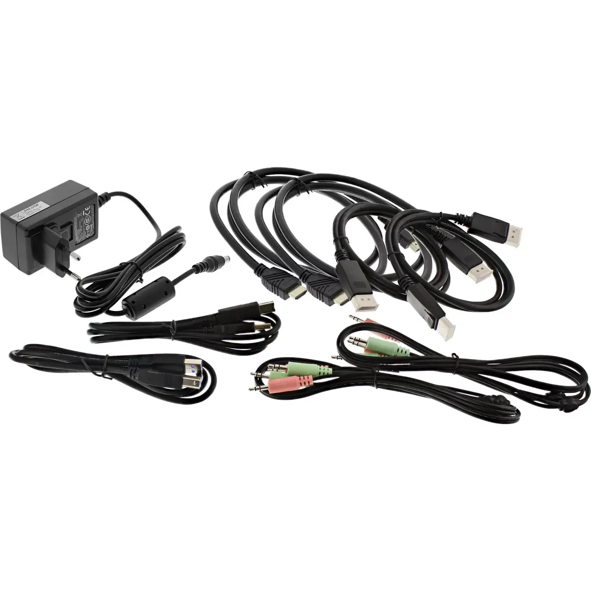 KVM Desktop Switch InLine 2-port Dual Monitor Photo 3