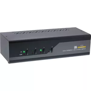 KVM Desktop Switch InLine 62654I 4-port Dual Monitor HDMI 4K USB 3.0 Audio