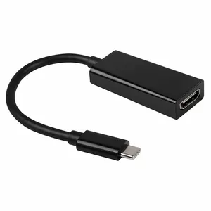 Roger multivides adapteris no C tipa uz HDMI (4K @ 30Hz, 1080P @ 60Hz) Melns