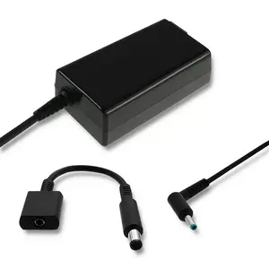 Сетевой адаптер QOLTEC 51728 65 Вт для ноутбука, вход 220–240 В, внутренний, чёрный (50×94×26 мм)