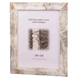 Photo frame bad disain 30x40 cm white — wall or tabletop frame, portrait/landscape