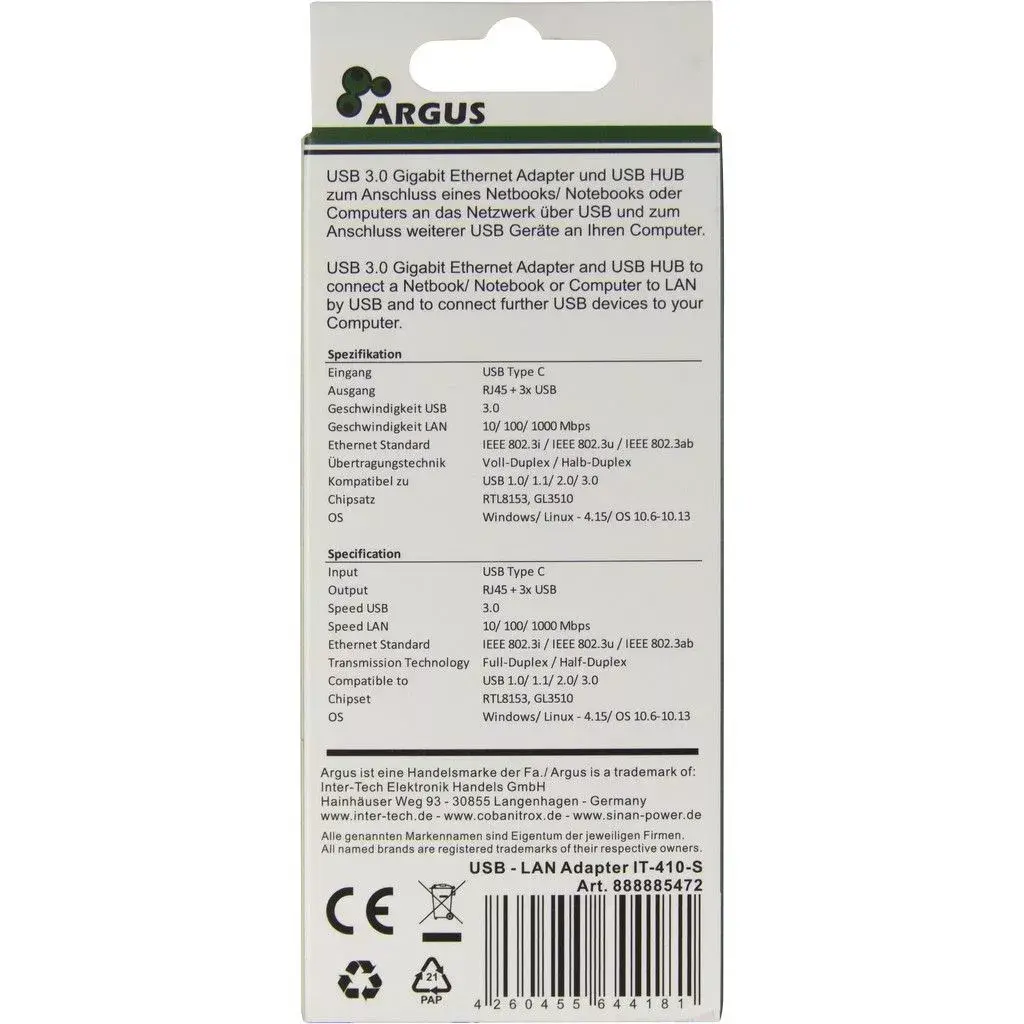 USB centrmezgls Inter-Tech Argus IT-410-S Photo 3