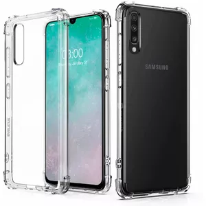 Чехол Evelatus TPU для Samsung Galaxy A70 — противоударный military, прозрачный