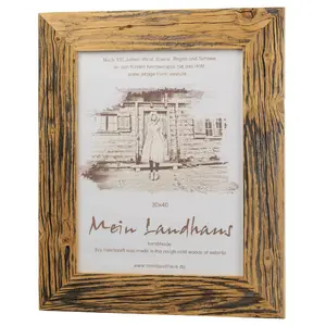 Photo frame bad disain 30×40 cm brown – wall or tabletop display, fits 30x40 prints