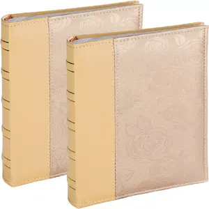 Фотоальбом Victoria Collection B 10x15 см 200 карманов Роуз Бежевый, комплект 2 шт.