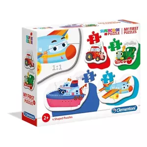 Пазл Clementoni My First Puzzle 2 детали, тема «Транспорт», для детей до 3 лет
