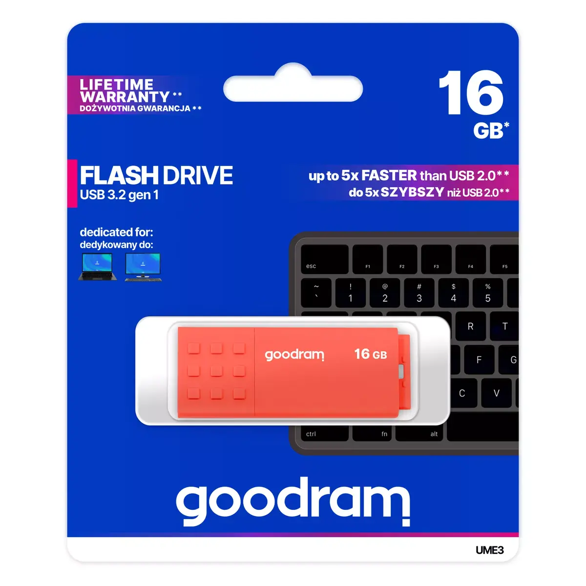 GOODRAM UME3 16 ГБ USB Type-A 3.2 Gen 1 флеш‑накопитель Photo 5