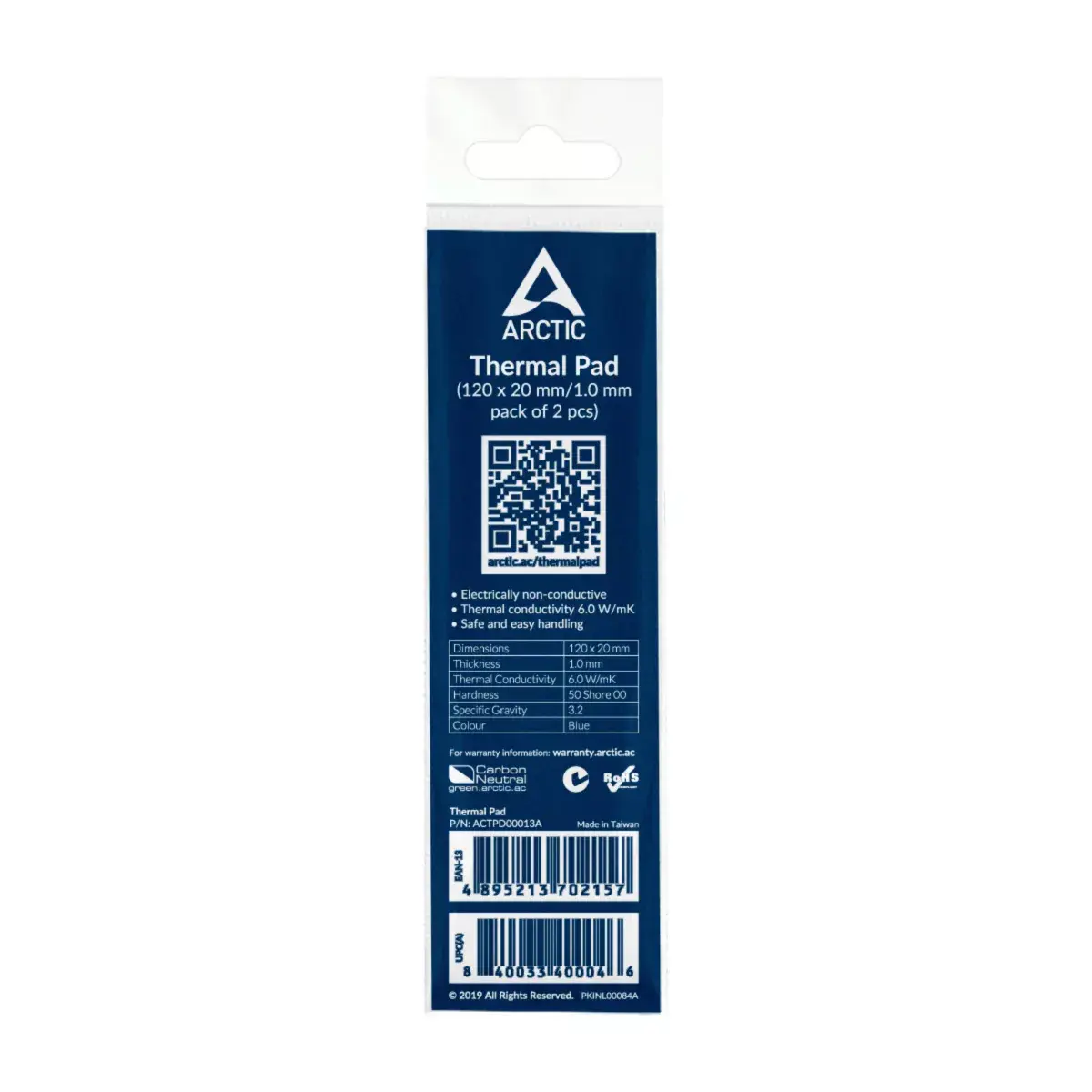 ARCTIC TP-2 Performance Thermal Pad 120x20 mm Photo 2