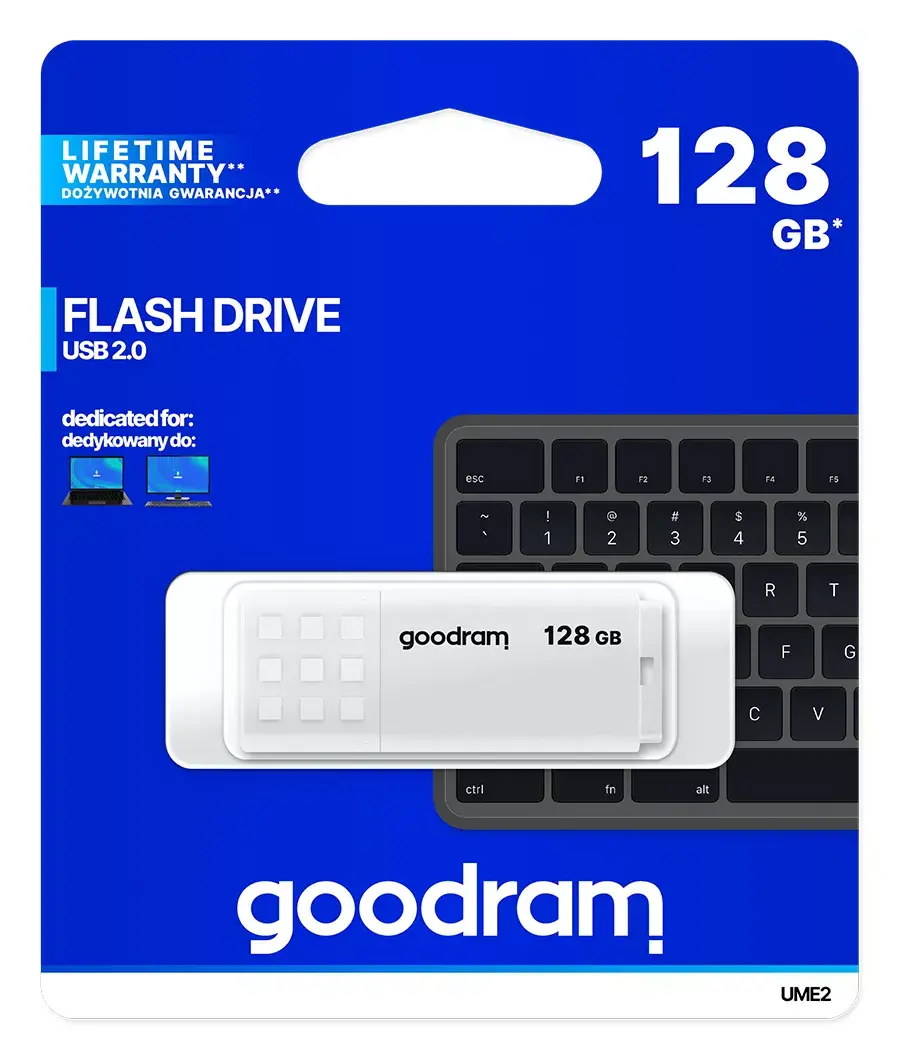 GOODRAM UME2 128 GB USB 2.0 Type-A atmiņas karte Photo 5