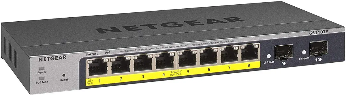 NETGEAR GS110TP 10/100/1000 Gigabit Ethernet Power over Ethernet Photo 5
