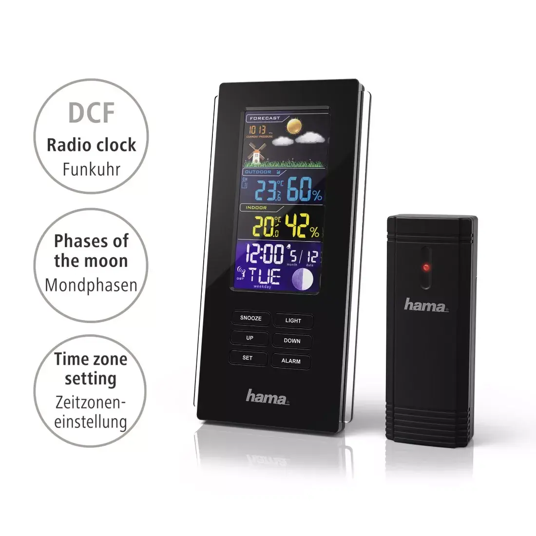 Weather Station Hama Color Edge Black Photo 3