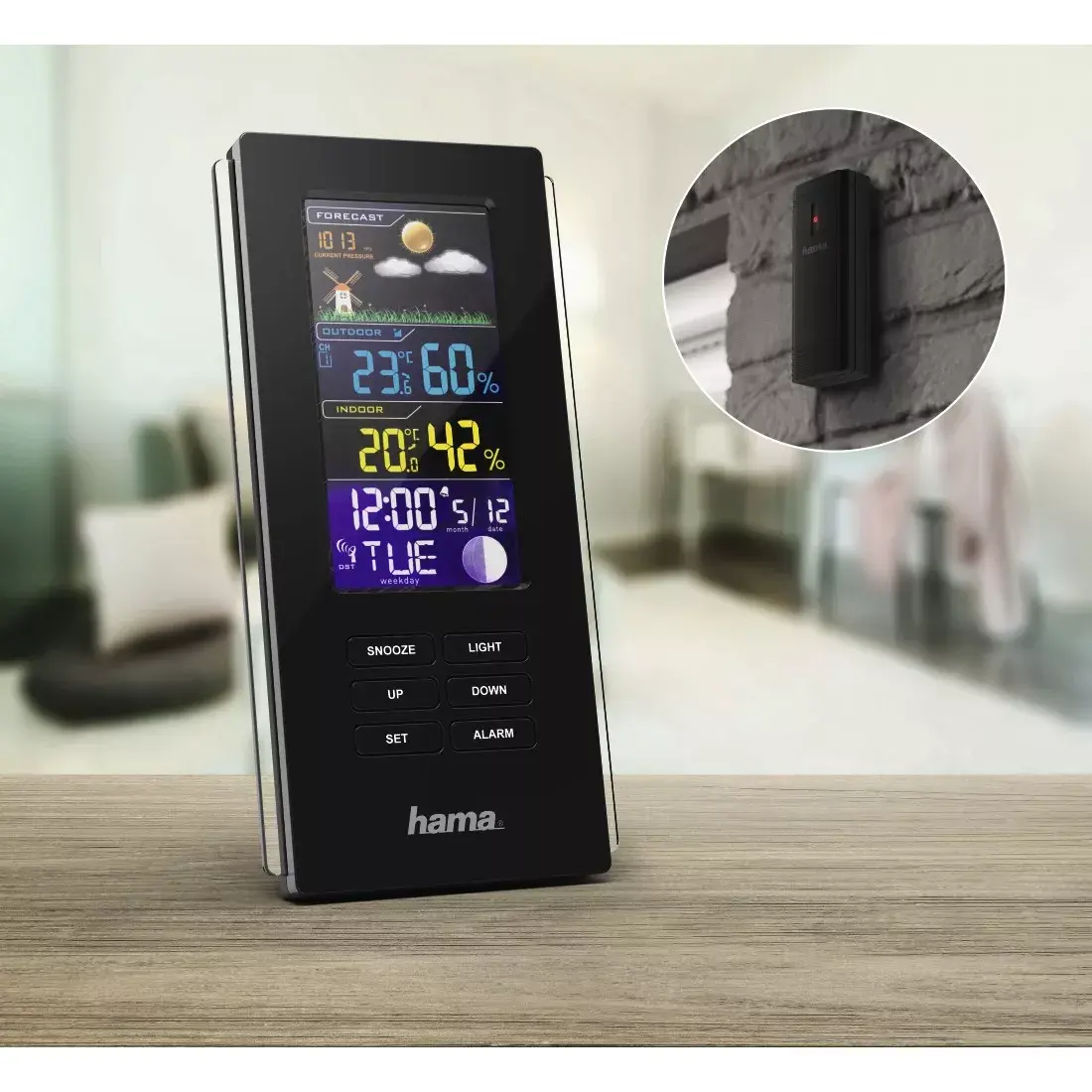 Weather Station Hama Color Edge Black Photo 8