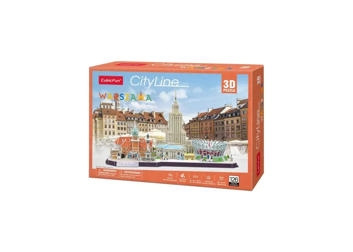 3D-пазл Cubicfun Warsaw Cityline 306-20271 Photo 1
