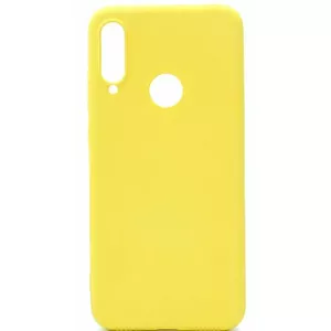 Protective silicone case Evelatus for Huawei P30 Lite, soft-touch TPU, yellow