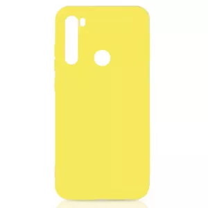 Protective soft-touch TPU case Evelatus for Xiaomi Redmi Note 8, yellow, slim fit