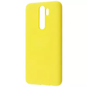 Evelatus soft silicone case for Xiaomi Note 8 Pro, yellow, slim protective cover