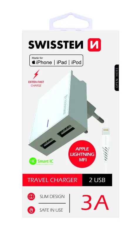 Mobilā ierīce lādētājs Swissten 22045000 Universāls