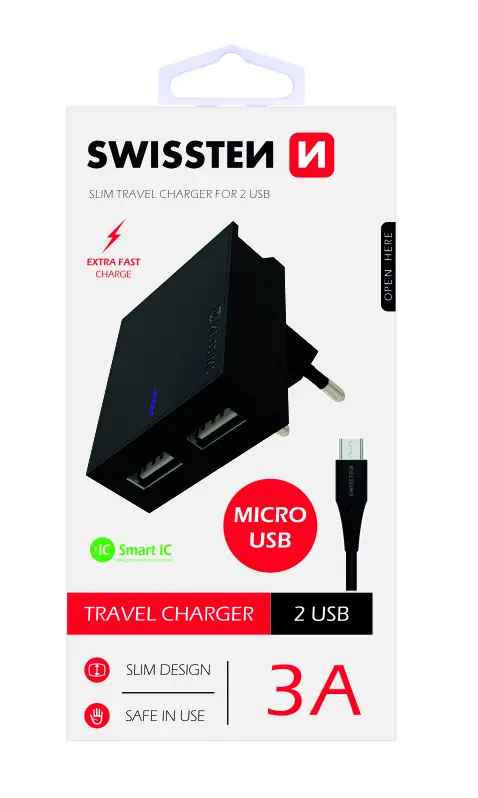 Mobilā ierīce lādētājs Swissten 22042000 Universāls