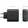 Aukey PA-D3 sienas lādētājs 60W PD 2xUSB Photo 17