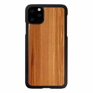 Smartphone case man and wood for iPhone 11 Pro Max — cappuccino black finish