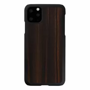 Smartphone case man and wood for iPhone 11 Pro Max, ebony black