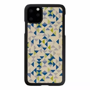 Smartphone case man and wood for iPhone 11 Pro Max — blue triangle black protective cover