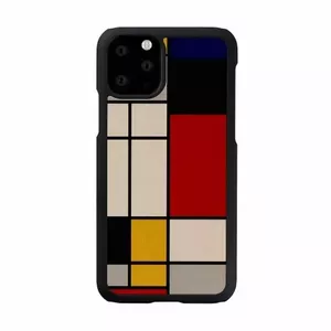 MAN&WOOD Viedtālruņa futrālis iPhone 11 Pro mondrian wood black