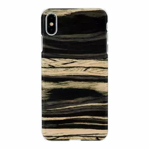 Smartphone case man and wood for iPhone XS Max — White Ebony finish
