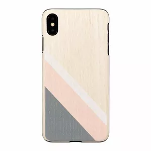 Smartphone case man and wood for iPhone XS Max — pink suit, black