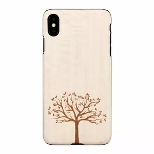 Phone case man and wood for iPhone XS Max — apple tree wood, black
