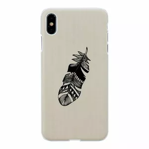 Smartphone case man and wood for iPhone XS Max — Indian White