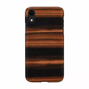 Чехол для смартфона man and wood для iPhone XR — эбеновое черное, защитный жесткий корпус