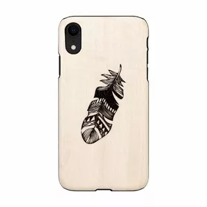 Чехол man and wood для iPhone XR, Indian Black, жесткий защитный корпус
