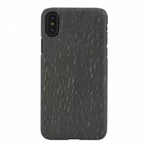 Phone case man and wood for iPhone X/XS — black Carbalho cover