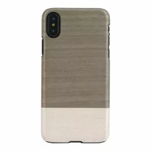 Чехол man and wood для iPhone X/XS — черный, жесткая защитная накладка