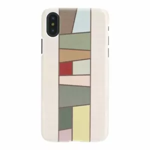 Smartphone case man and wood for iPhone X/XS — white