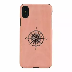 Viedtālruņa vāciņš man and wood priekš iPhone X/XS, melns, aizsargapvalks ar kompasu