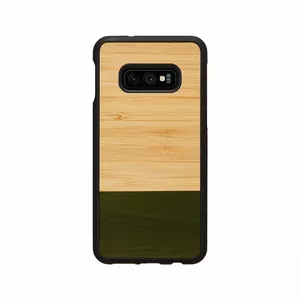 Vāciņš man and wood SmartPhone priekš Galaxy S10e bambusa mežs melns