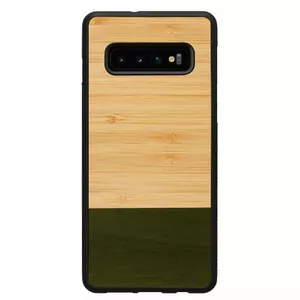 Smartphone case man and wood for Samsung Galaxy S10 Plus — bamboo forest black