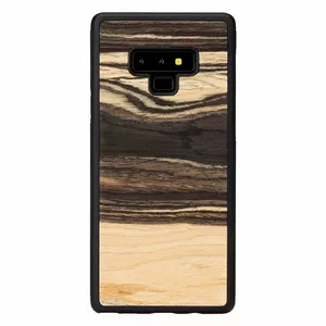 MAN&WOOD Viedtālruņa futrālis Galaxy Note 9 white ebony black