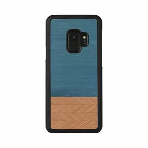 Чехол man and wood для Samsung Galaxy S9 джинсовый чёрный